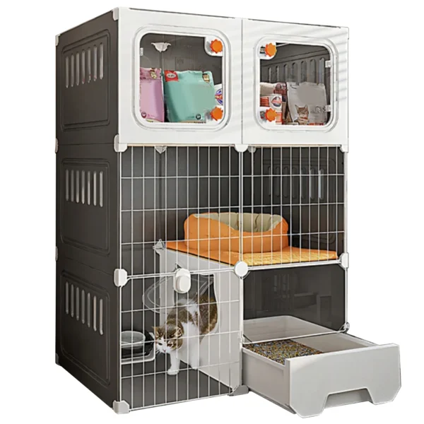 Cat Crate Indoor Catio with Cat Bed