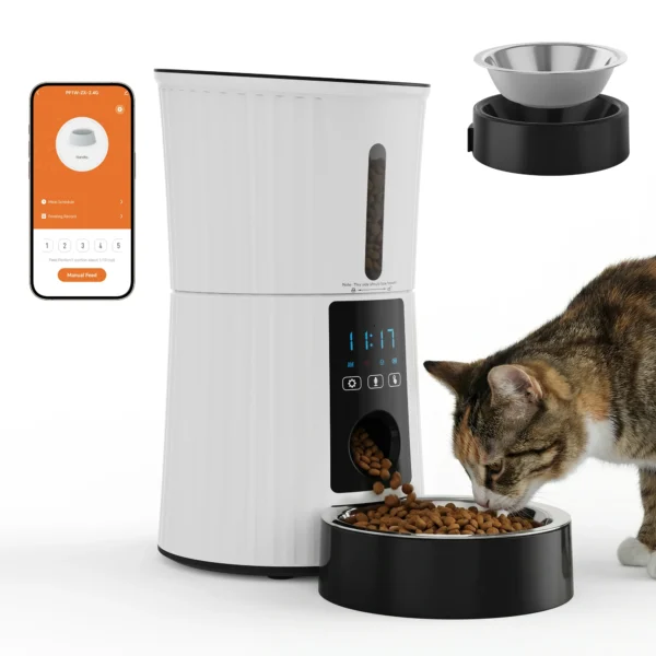 JHK 4L Automatic Cat Feeder WiFi Timed