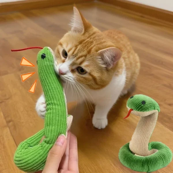 Cat Toy Snake Interactive Kitten Chew Toys