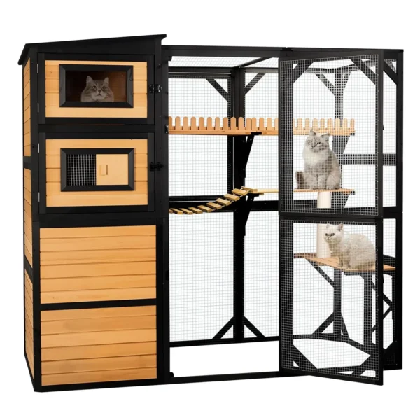 Large Cat Catio Outdoor 4 Tiers