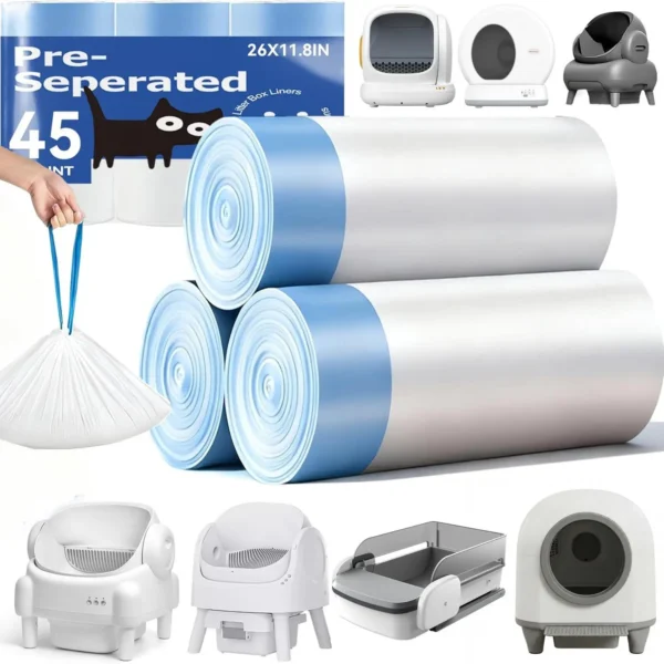 45 Count Automatic Cat Litter Box Bags
