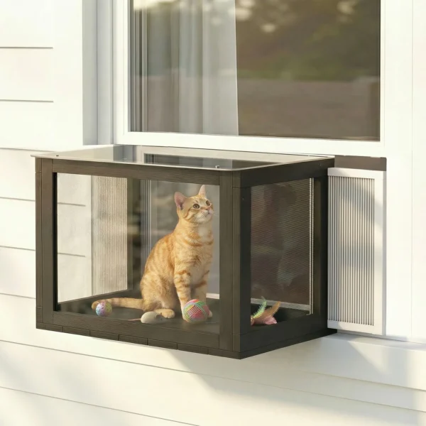 Window Catio Outdoor Cat Enclosure