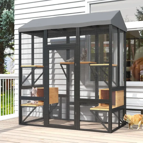 72" Large Catio Outdoor Cat Enclosure,