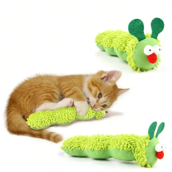 Cat Chew Toys Caterpillar Catnip